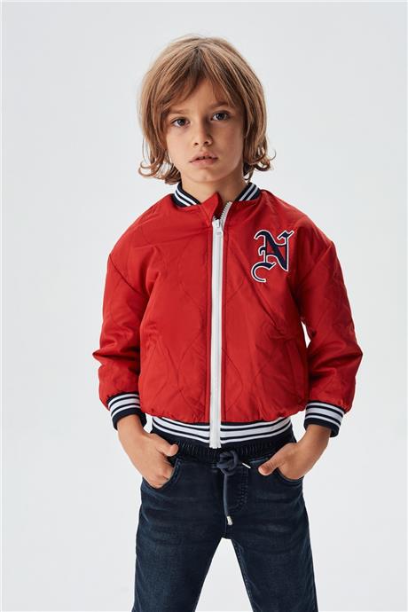 Nebbati Erkek Çocuk Kırmızı Mont