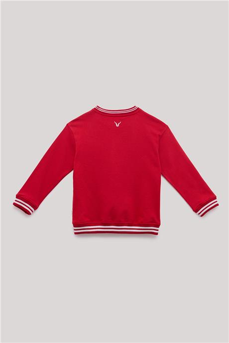 Nebbati Erkek Çocuk Kırmızı Sweatshirt