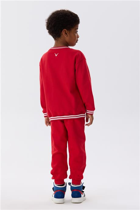 Nebbati Erkek Çocuk Kırmızı Sweatshirt