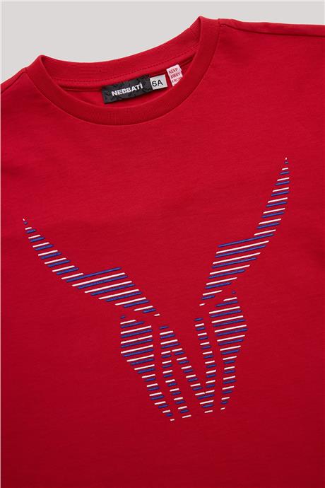Nebbati Erkek Çocuk Kırmızı T-Shirt