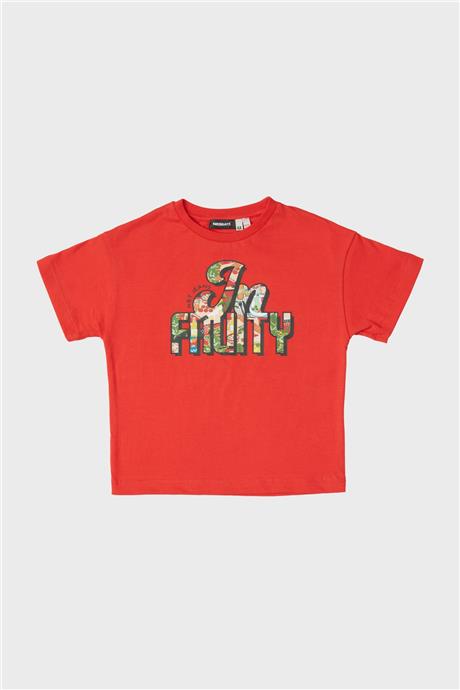 Nebbati Erkek Çocuk Kırmızı T-Shirt