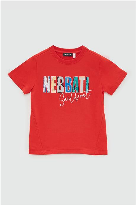 Nebbati Erkek Çocuk Kırmızı T-Shirt
