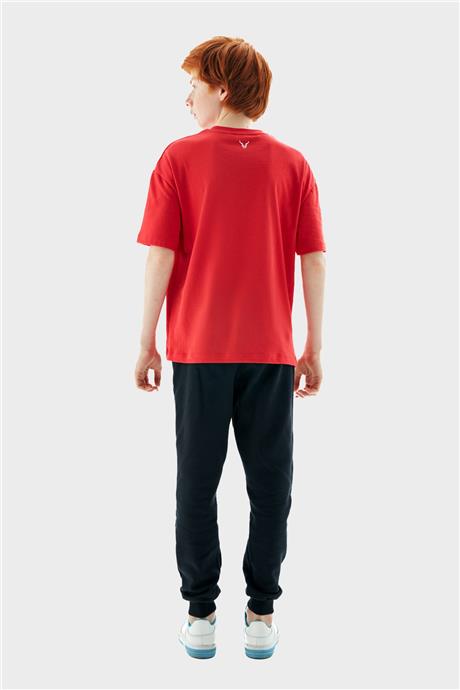 Nebbati Erkek Çocuk Kırmızı T-Shirt