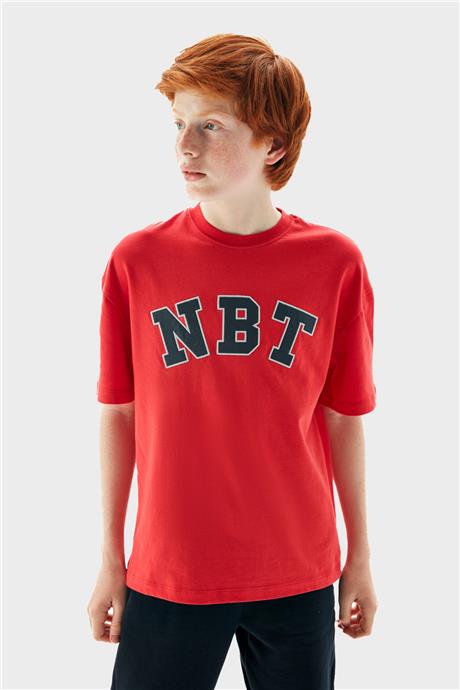 Nebbati Erkek Çocuk Kırmızı T-Shirt