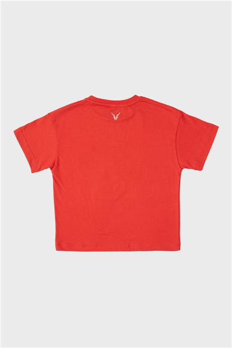 Nebbati Erkek Çocuk Kırmızı T-Shirt