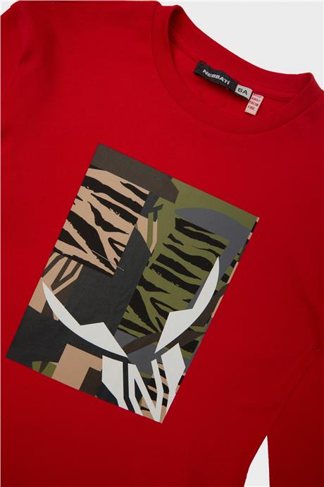Nebbati Erkek Çocuk Kırmızı T-Shirt