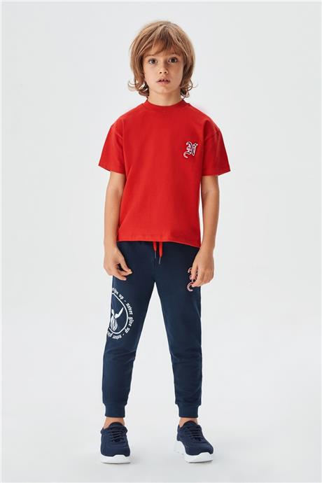 Nebbati Erkek Çocuk Kırmızı T-Shirt