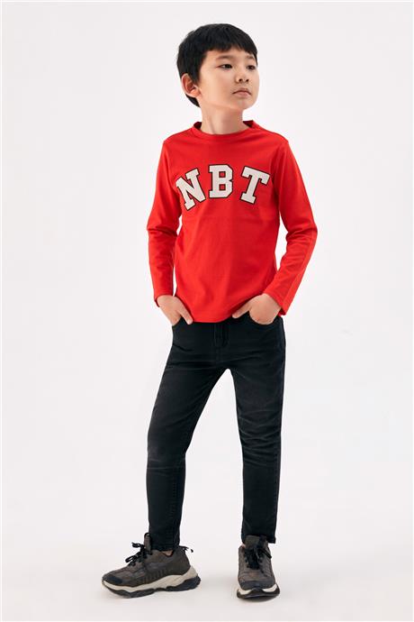 Nebbati Erkek Çocuk Kırmızı T-Shirt