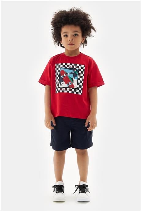 Nebbati Erkek Çocuk Kırmızı Tshirt