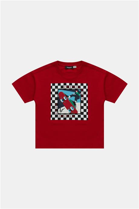 Nebbati Erkek Çocuk Kırmızı Tshirt