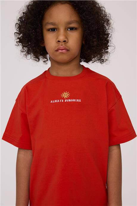 Nebbati Erkek Çocuk Kırmızı TshirtNebbati Erkek Çocuk Kırmızı Tshirt