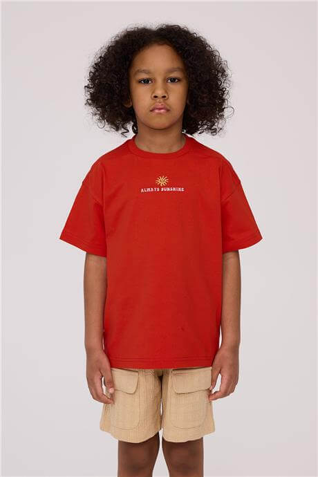 Nebbati Erkek Çocuk Kırmızı TshirtNebbati Erkek Çocuk Kırmızı Tshirt