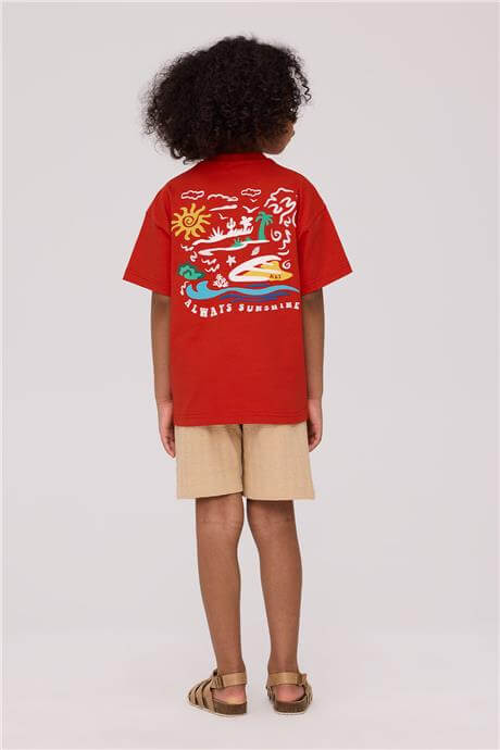 Nebbati Erkek Çocuk Kırmızı TshirtNebbati Erkek Çocuk Kırmızı Tshirt