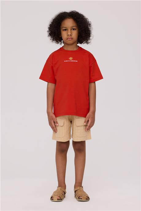 Nebbati Erkek Çocuk Kırmızı TshirtNebbati Erkek Çocuk Kırmızı Tshirt