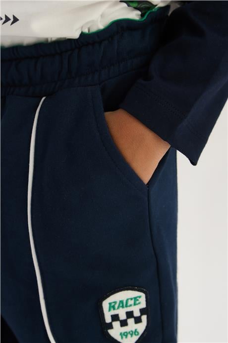 Nebbati Boy Navy Blue Tracksuit BottomNebbati Boy Navy Blue Tracksuit Bottom