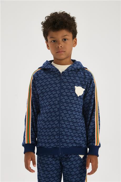Nebbati Boy Navy Blue Tracksuit TopNebbati Boy Navy Blue Tracksuit Top
