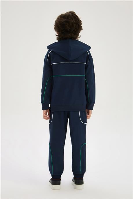 Nebbati Boy Navy Blue Tracksuit TopNebbati Boy Navy Blue Tracksuit Top