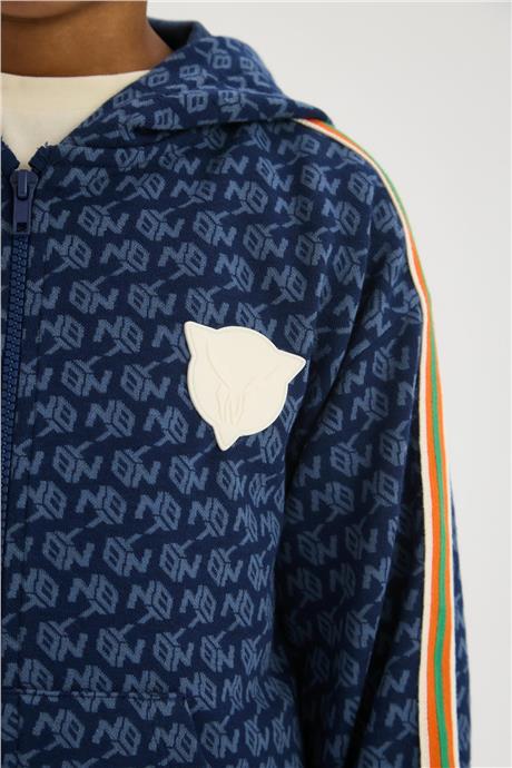 Nebbati Boy Navy Blue Tracksuit TopNebbati Boy Navy Blue Tracksuit Top