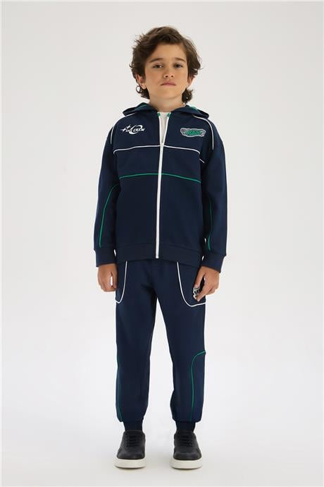 Nebbati Boy Navy Blue Tracksuit TopNebbati Boy Navy Blue Tracksuit Top