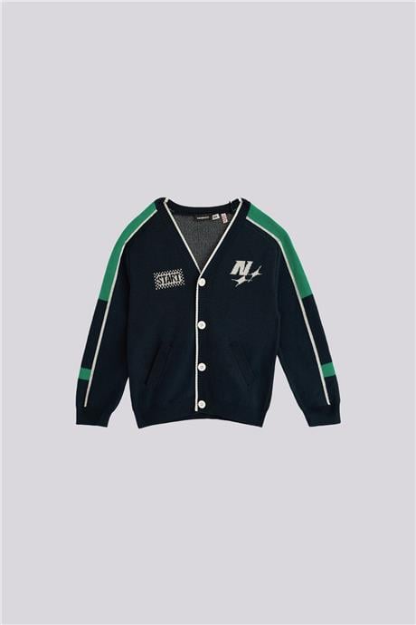Nebbati Boy Navy Blue CardiganNebbati Boy Navy Blue Cardigan