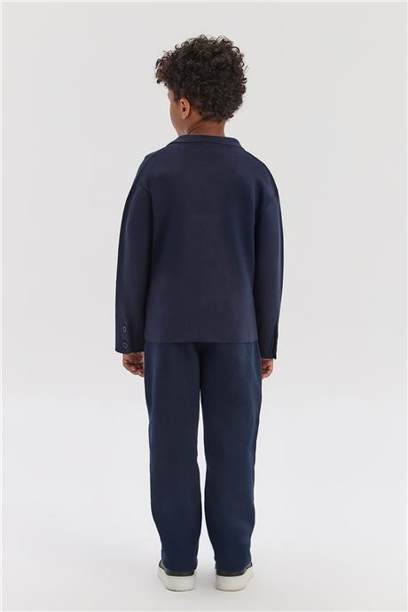 Nebbati Boy Navy Blue CardiganNebbati Boy Navy Blue Cardigan