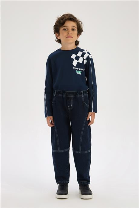 Nebbati Boy Navy Blue TrousersNebbati Boy Navy Blue Trousers