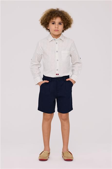 Nebbati Boy Navy Blue ShortsNebbati Boy Navy Blue Shorts