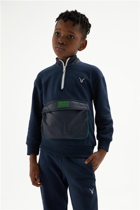 Nebbati Erkek Çocuk Lacivert Sweatshirt