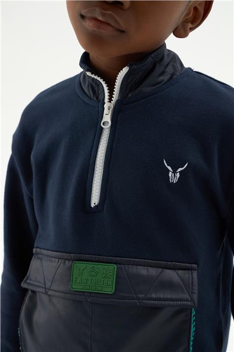 Nebbati Erkek Çocuk Lacivert Sweatshirt