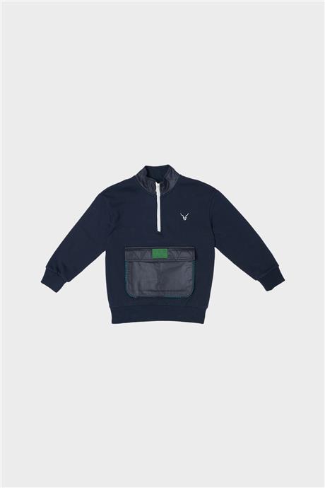 Nebbati Erkek Çocuk Lacivert Sweatshirt