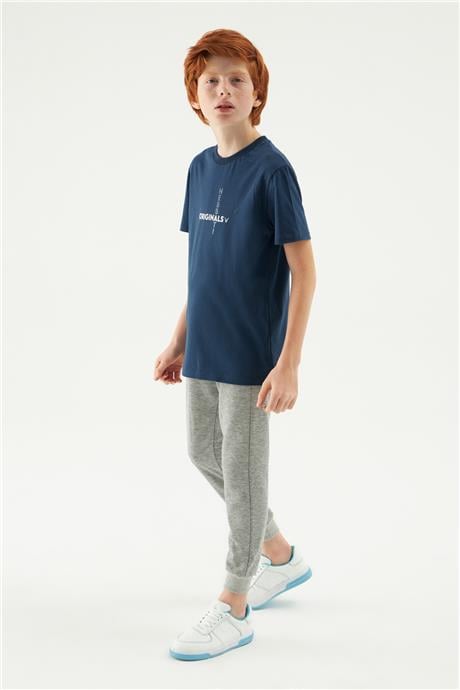 Nebbati Erkek Çocuk Lacivert T-Shirt