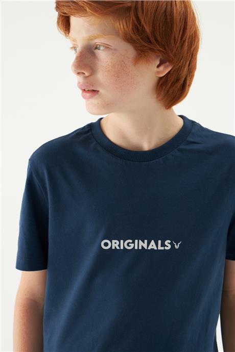 Nebbati Erkek Çocuk Lacivert T-Shirt