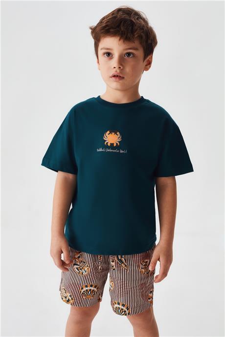 Nebbati Erkek Çocuk Lacivert T-Shirt