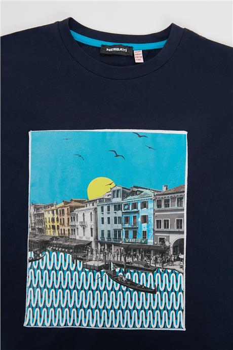 Nebbati Erkek Çocuk Lacivert T-Shirt