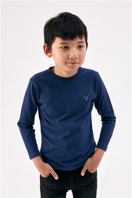 Nebbati Erkek Çocuk Lacivert T-Shirt
