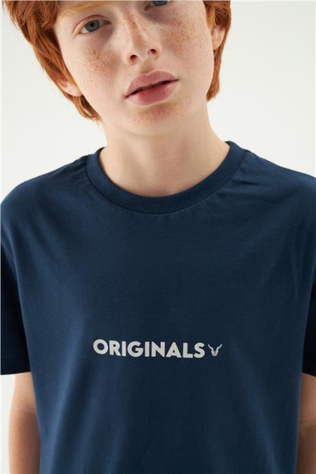 Nebbati Erkek Çocuk Lacivert T-Shirt