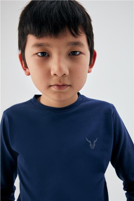 Nebbati Erkek Çocuk Lacivert T-Shirt