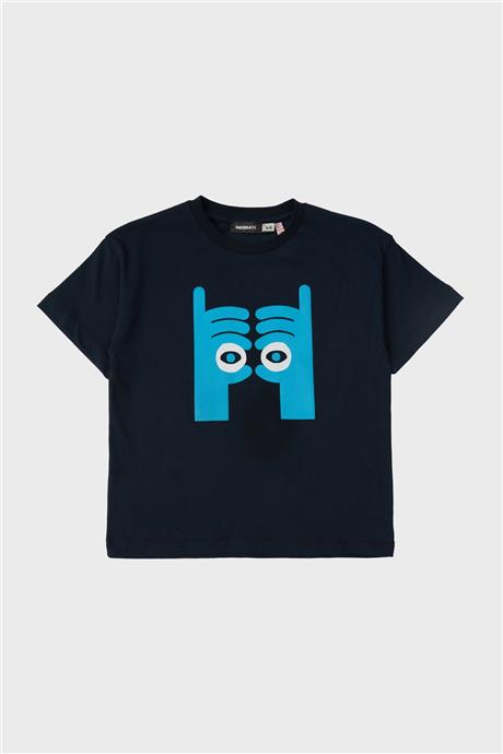 Nebbati Erkek Çocuk Lacivert T-Shirt