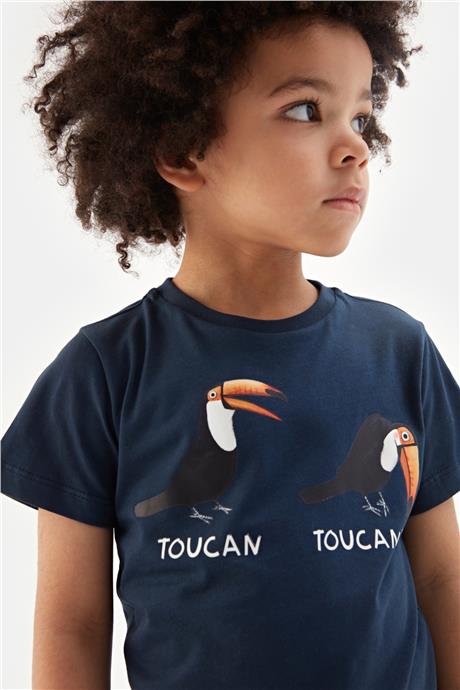Nebbati Erkek Çocuk Lacivert Tshirt