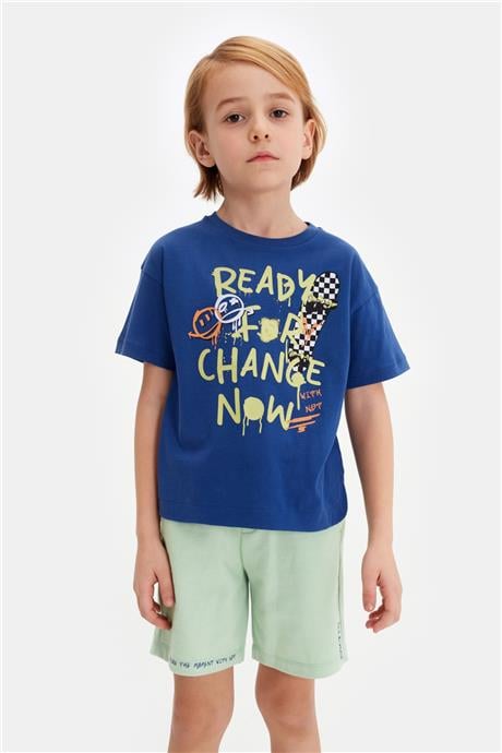 Nebbati Erkek Çocuk Lacivert Tshirt