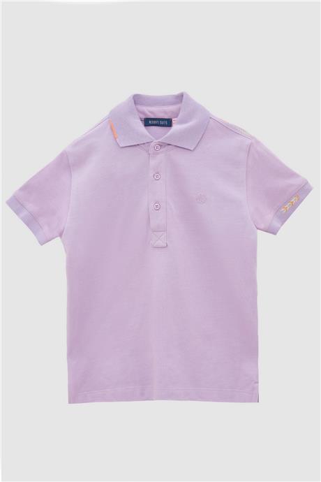 Nebbati Erkek Çocuk Lila T-Shirt