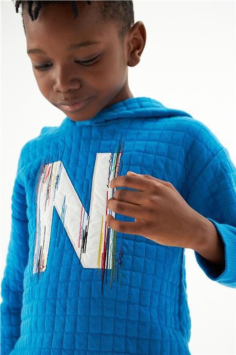 Nebbati Erkek Çocuk Mavi Sweatshirt