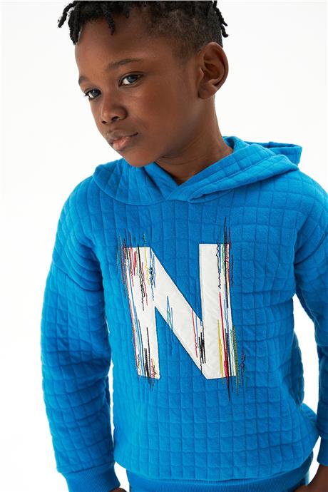 Nebbati Erkek Çocuk Mavi Sweatshirt