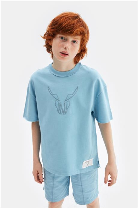 Nebbati Erkek Çocuk Mavi Sweatshirt