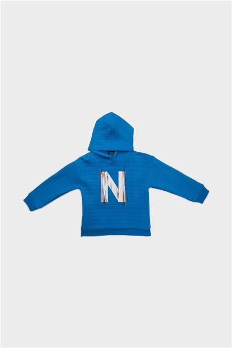 Nebbati Erkek Çocuk Mavi Sweatshirt