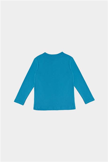 Nebbati Erkek Çocuk Mavi T-Shirt