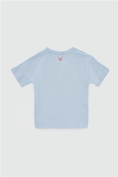Nebbati Erkek Çocuk Mavi T-Shirt