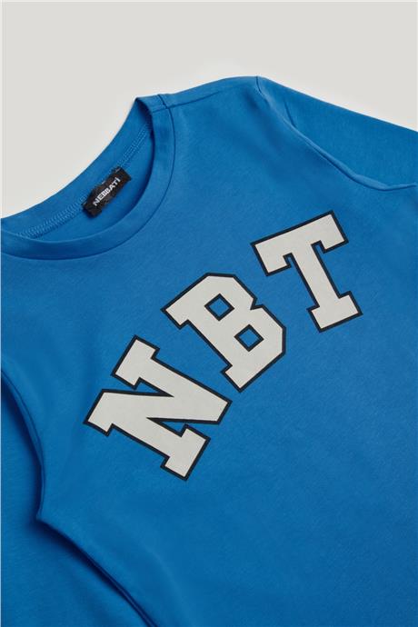 Nebbati Erkek Çocuk Mavi T-Shirt
