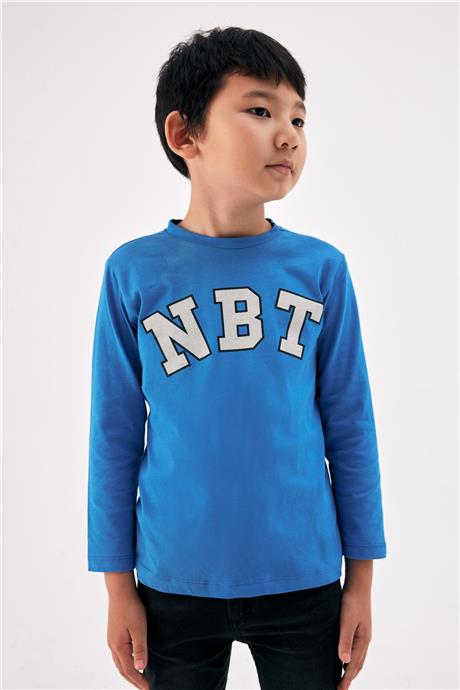 Nebbati Erkek Çocuk Mavi T-Shirt