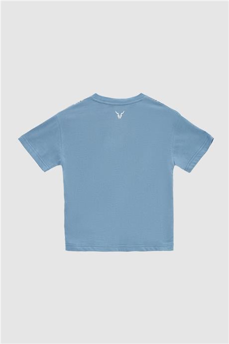 Nebbati Erkek Çocuk Mavi T-Shirt